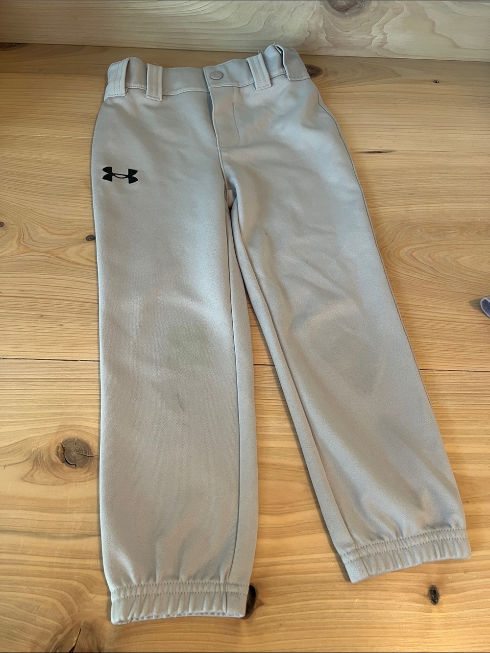Under Armour Light Gray Kids' Athletic Joggers